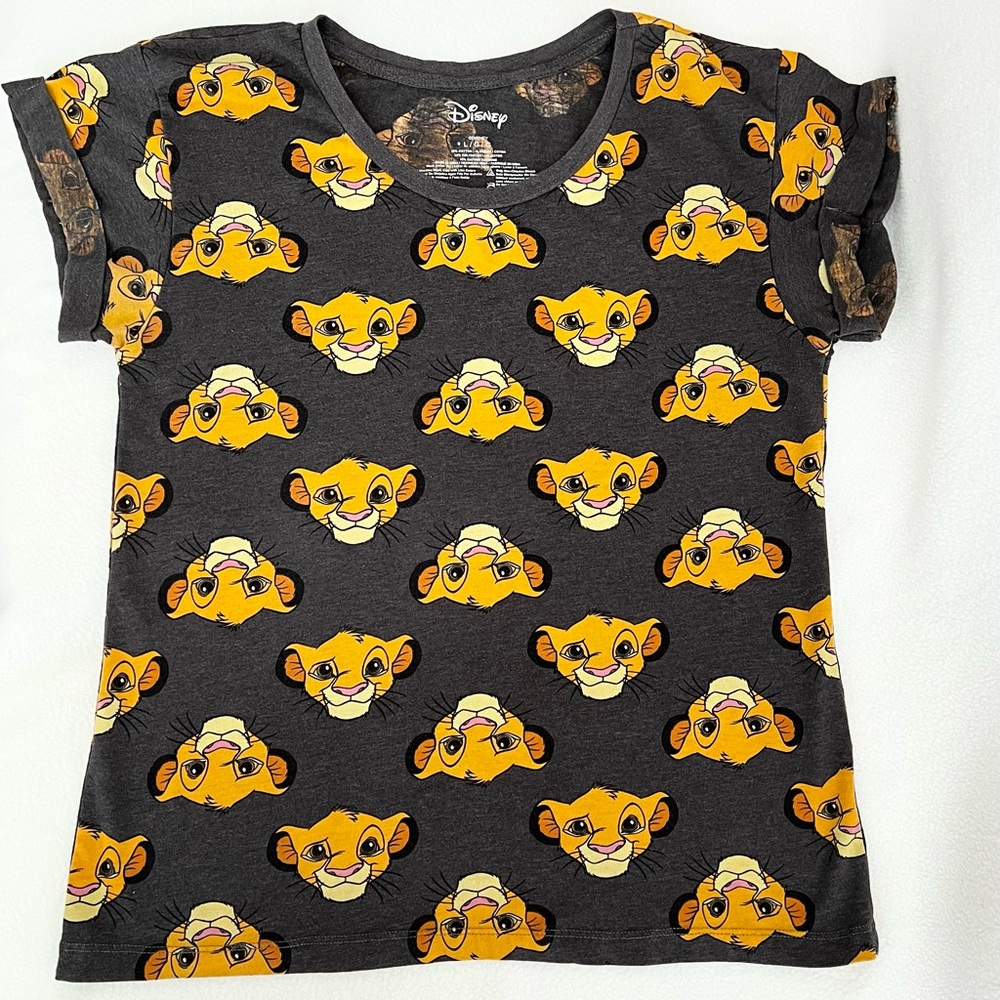 Disney Lion King Simba All Over Graphic Top